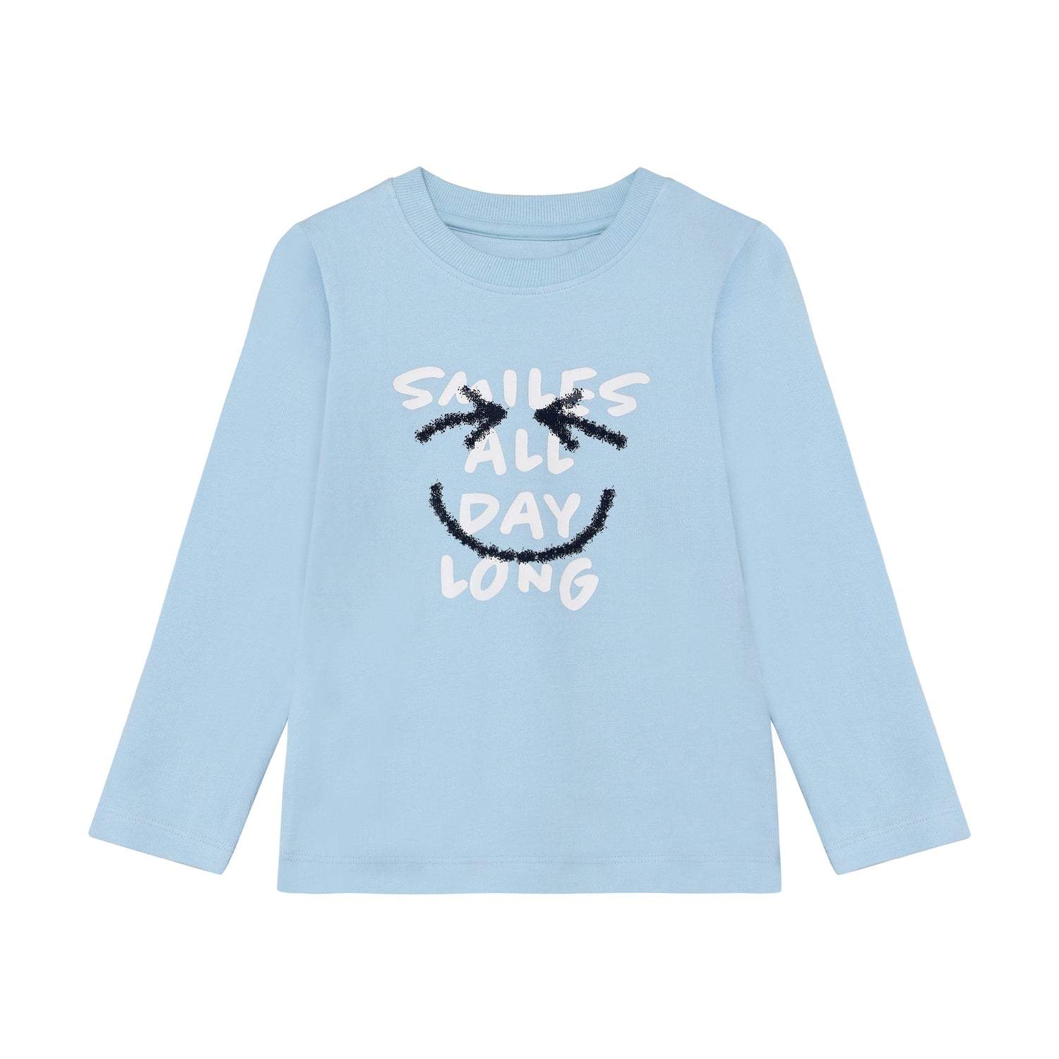 Hellblaues langarm Shirt von MINYMO mit nettem Design.