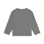 Hochwertiges Langarm-Shirt von Minymo in Grau mit charmanten Drachenmotiv – perfekt für kleine Abenteurer.