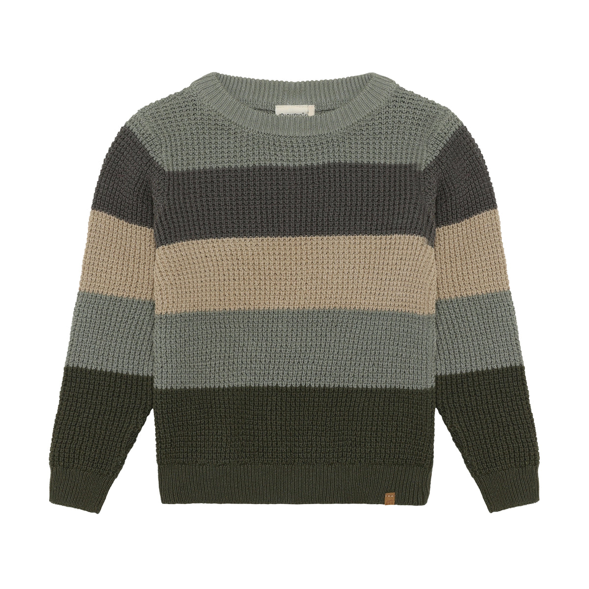 Klassischer Pullover mit feinem Rippstrick aus 100% Baumwolle von Minymo. Das zeitlose Design bietet Komfort und Langlebigkeit für den Alltag.