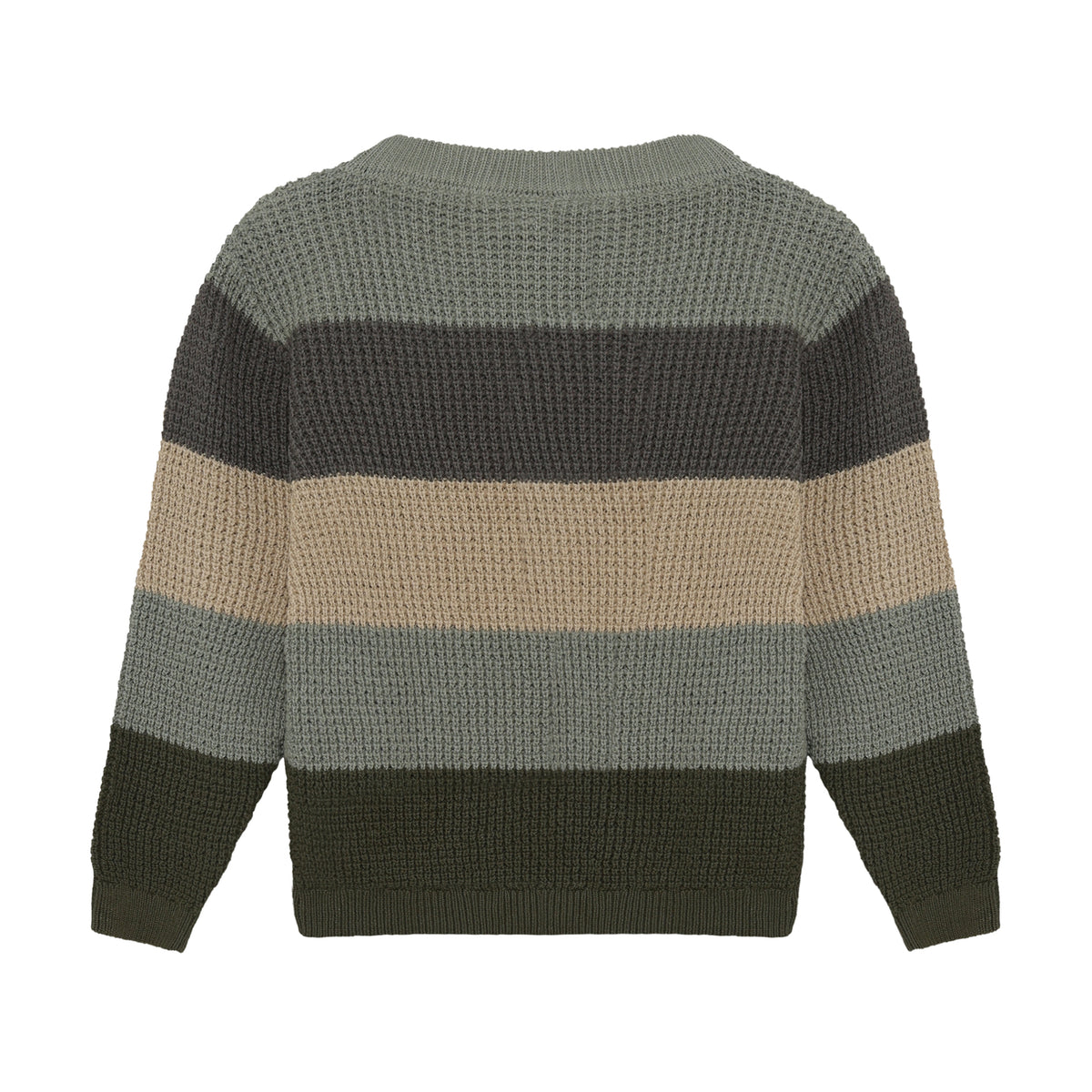 Klassischer Pullover mit feinem Rippstrick aus 100% Baumwolle von Minymo. Das zeitlose Design bietet Komfort und Langlebigkeit für den Alltag.