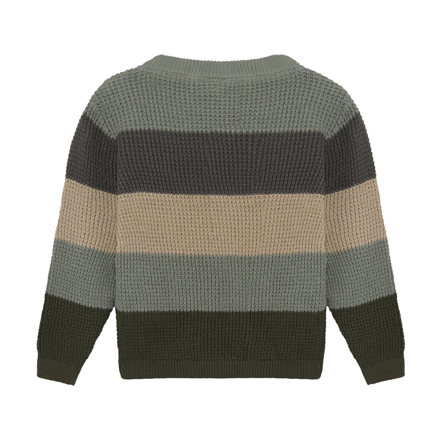 Klassischer Pullover mit feinem Rippstrick aus 100% Baumwolle von Minymo. Das zeitlose Design bietet Komfort und Langlebigkeit für den Alltag.