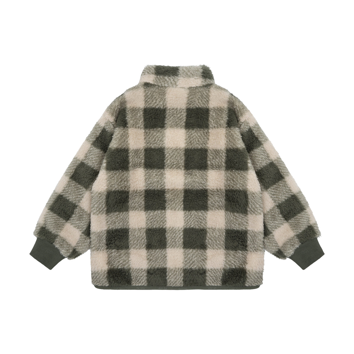 Eine kuschelige Teddy Jacke von Minymo mit trendigem All Over Print. Das weiche Material aus 100% Polyester bietet maximalen Komfort und Wärmeschutz für kühle Tage. Perfekt für Kinder, die Stil und Gemütlichkeit lieben.