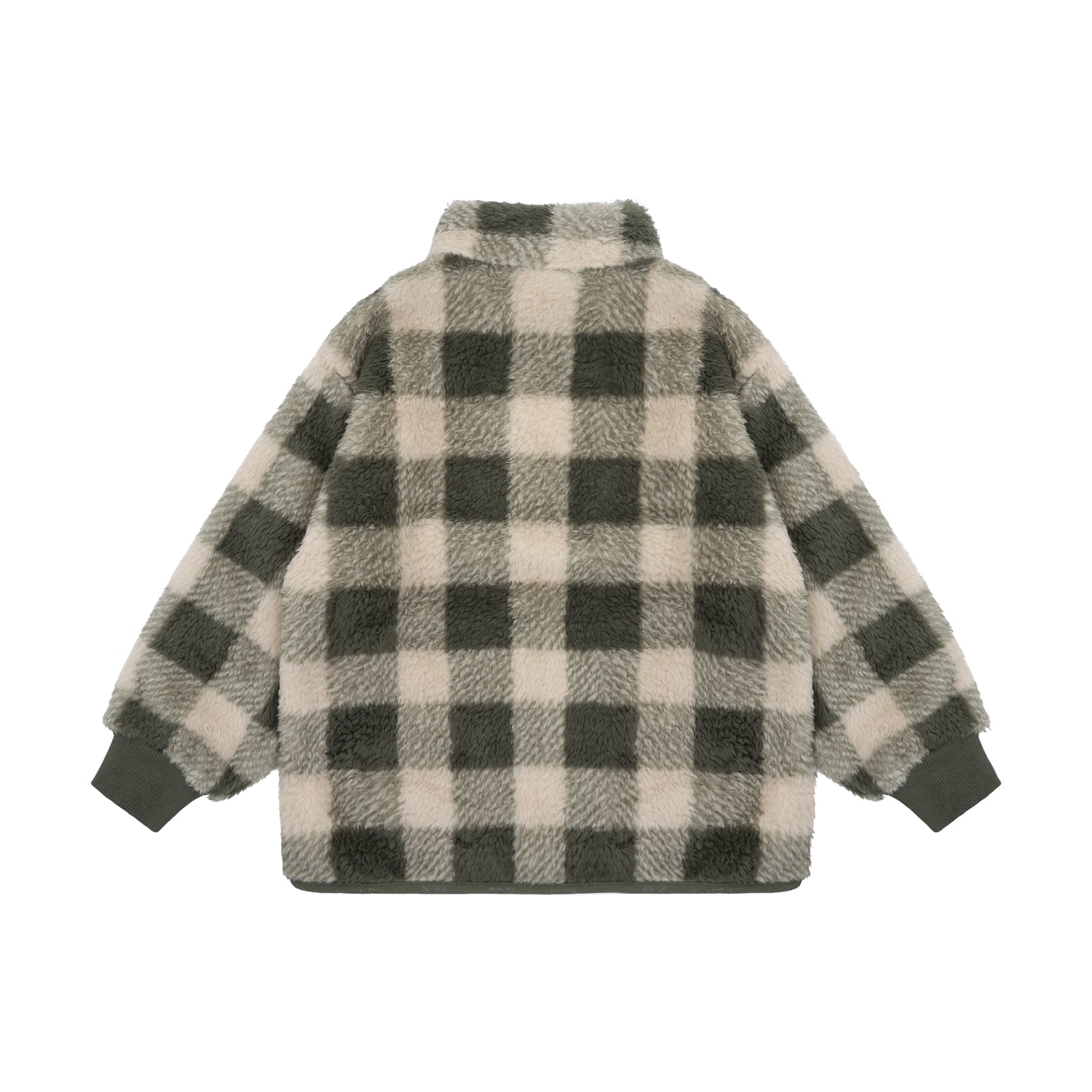 Eine kuschelige Teddy Jacke von Minymo mit trendigem All Over Print. Das weiche Material aus 100% Polyester bietet maximalen Komfort und Wärmeschutz für kühle Tage. Perfekt für Kinder, die Stil und Gemütlichkeit lieben.