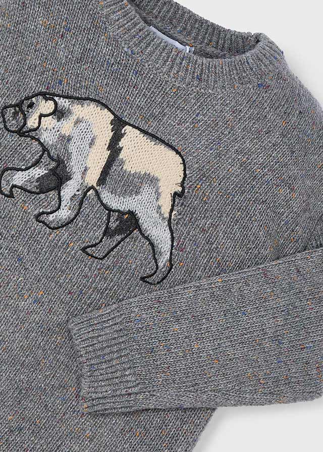 Strickpullover mit Eisbär von Mayoral