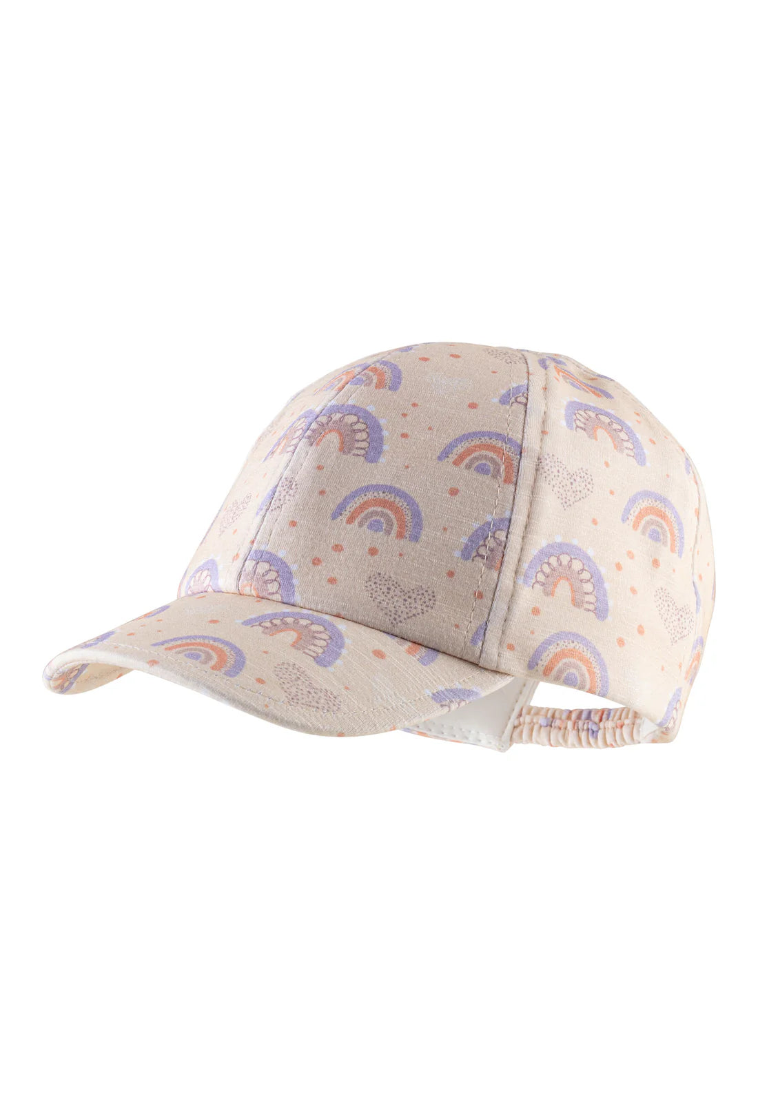 Die Basecap Regenbögen bietet angenehmen Tragekomfort dank hochwertigem Baumwoll-Elasthan-Mix und schützt mit UV-Schutz 50+ vor Sonne. Das verstellbare Gummiband sorgt für perfekte Passform, während das pastellfarbene Regenbogen-Design stilvoll auffällt. OEKO-TEX-zertifiziert garantiert sie sichere Materialien für unbeschwerten Freizeitspaß.