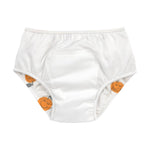 Die Baby Schwimmwindel von Lässig in Orange Weiß bietet eine schöne, umweltfreundliche Alternative zur Einwegwindel. Ihr saugfähiges Innenfutter hält die Kinderhaut trocken und größere Missgeschicke im Wasser auf.