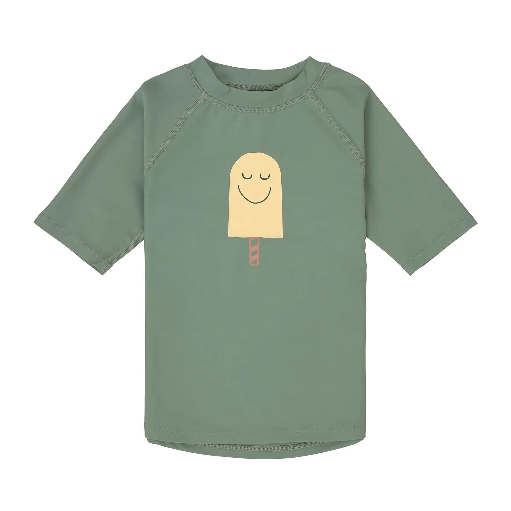 Das grüne, kurzärmelige Baby Badeshirt von Lässig mit UV-Schutz 60 schützt zuverlässig. Das atmungsaktive und schnelltrocknende Material sorgt für unbeschwerten Badespaß.