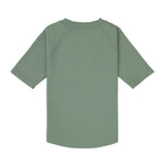 Das grüne, kurzärmelige Baby Badeshirt von Lässig mit UV-Schutz 60 schützt zuverlässig. Das atmungsaktive und schnelltrocknende Material sorgt für unbeschwerten Badespaß.
