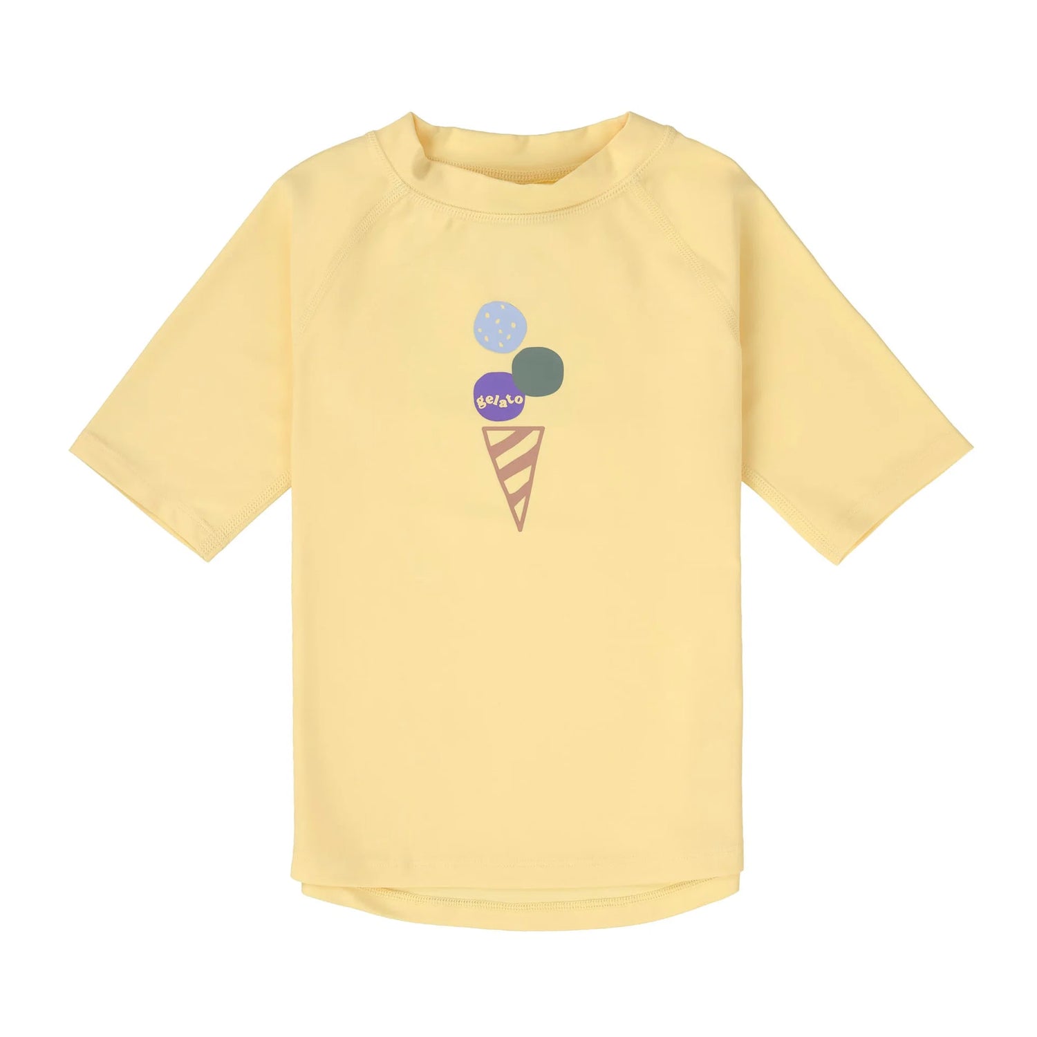 Das kurzärmelige Baby Badeshirt &nbsp;von Lässig mit UV-Schutz 60 in Gelb schützt zuverlässig. Das atmungsaktive und schnelltrocknende Material sorgt für unbeschwerten Badespaß.