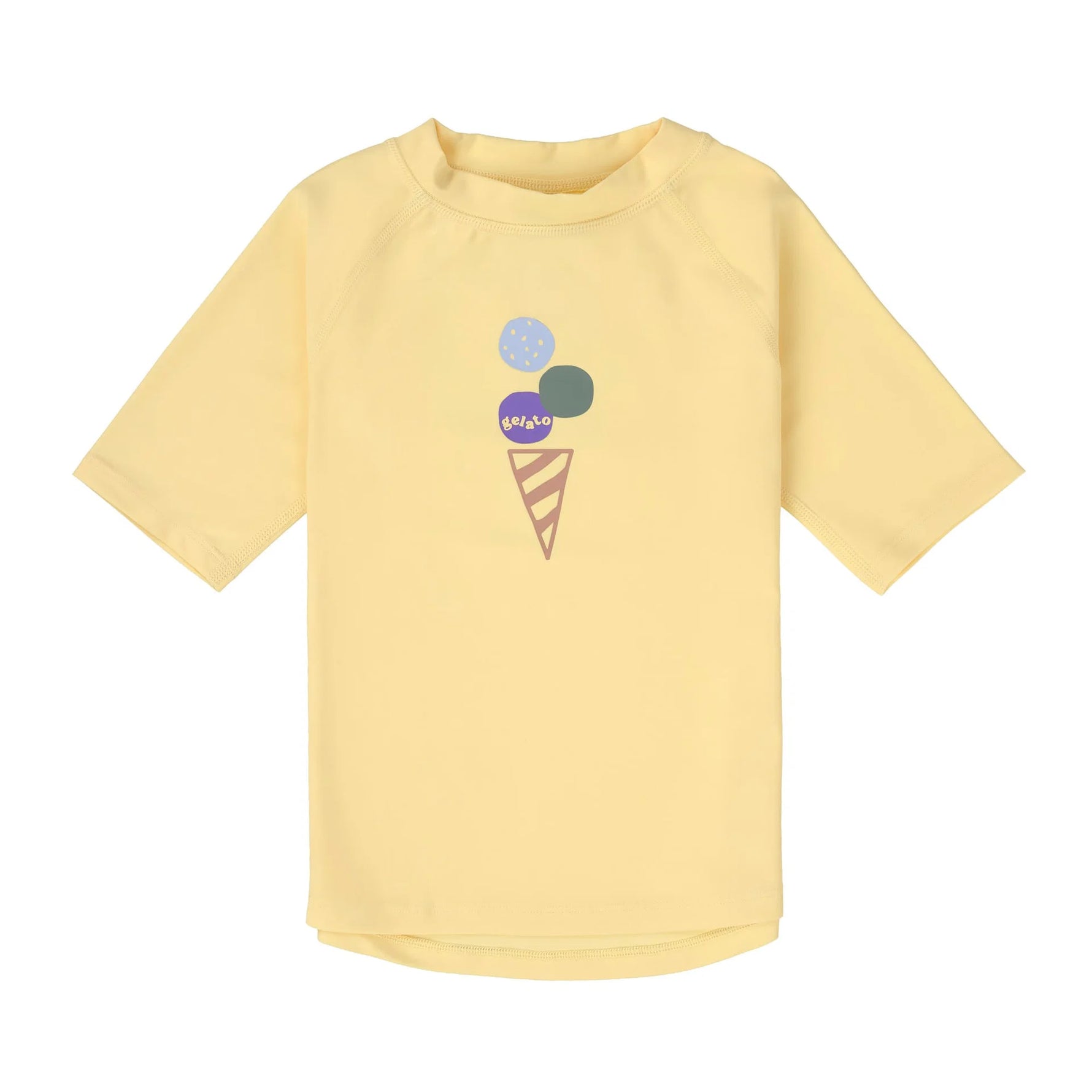 Das kurzärmelige Baby Badeshirt &nbsp;von Lässig mit UV-Schutz 60 in Gelb schützt zuverlässig. Das atmungsaktive und schnelltrocknende Material sorgt für unbeschwerten Badespaß.