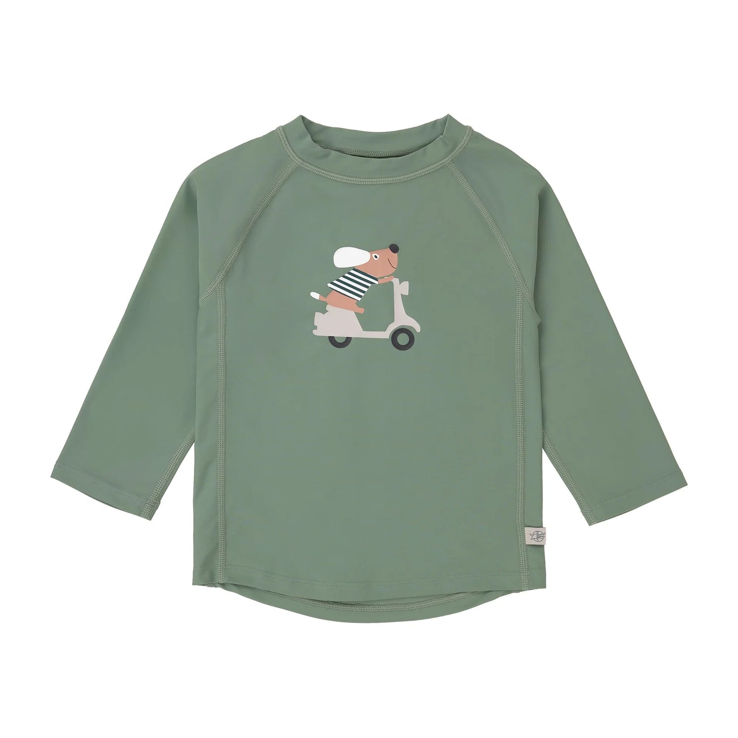 Das langärmelige Kinder UV Shirt von Lässig mit UV-Schutz 60 in Grün schützt zuverlässig. Das atmungsaktive und schnelltrocknende Material sorgt für eine angenehme Passform und Badespaß.&nbsp;