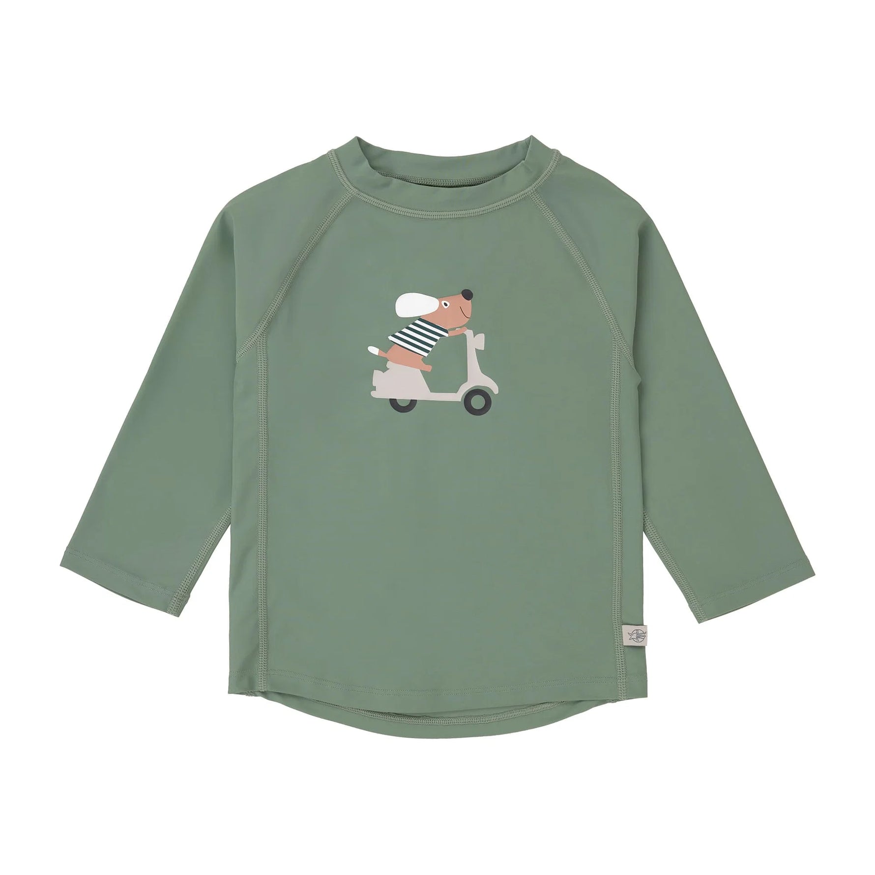 Das langärmelige Kinder UV Shirt von Lässig mit UV-Schutz 60 in Grün schützt zuverlässig. Das atmungsaktive und schnelltrocknende Material sorgt für eine angenehme Passform und Badespaß.&nbsp;
