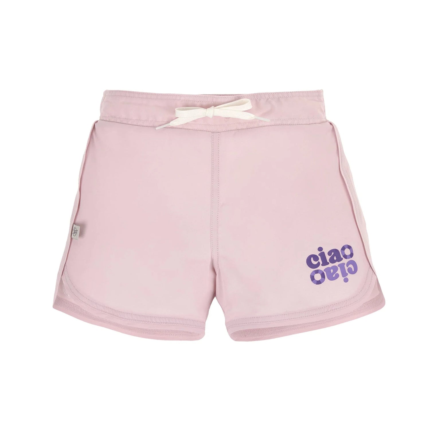 Die rosa Badeshorts von Lässig für Kids sorgt für einen stylishen Look auf dem Badeausflug. Der elastische Bindegürtel, der Kordelzug und gerundete Seitenschlitze garantieren ein angenehmes Tragegefühl bei dieser kurzen Badehose.