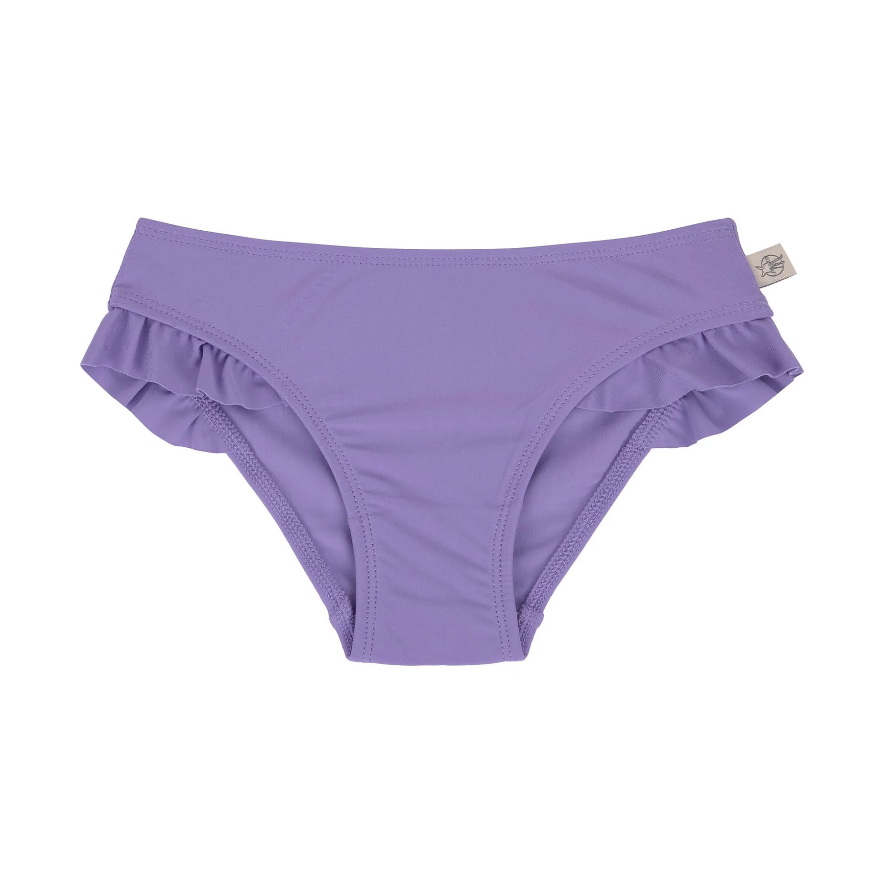 Die Kinder Bikinihose von Lässig mit UV-Schutz in Lila sorgt für unbeschwerten Badespaß: Atmungsaktiv. Elastisch. Schnelltrocknend. Rüschen am Beinausschnitt. Angenehmes Tragegefühl &amp; maximale Bewegungsfreiheit.&nbsp;