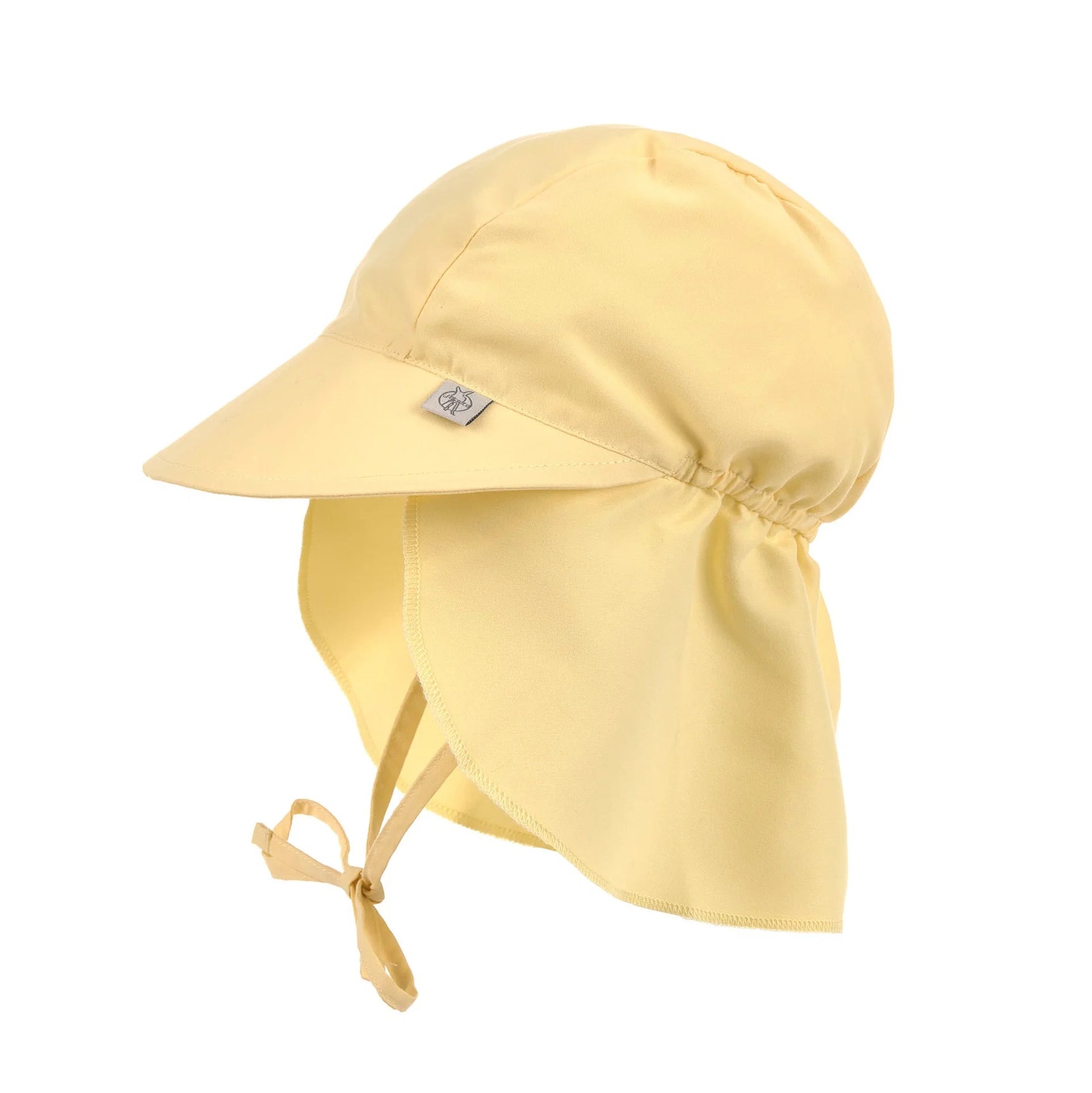 Der Kinder Sonnenhut von Lässig mit extra langem Nackenschutz in Gelb &amp; UV-Schutz 80 schützt den Kopf, Nacken und die Augen von Babys &amp; Kleinkindern. Das schnelltrocknende Obermaterial sorgt für unbeschwerte Sommertage.