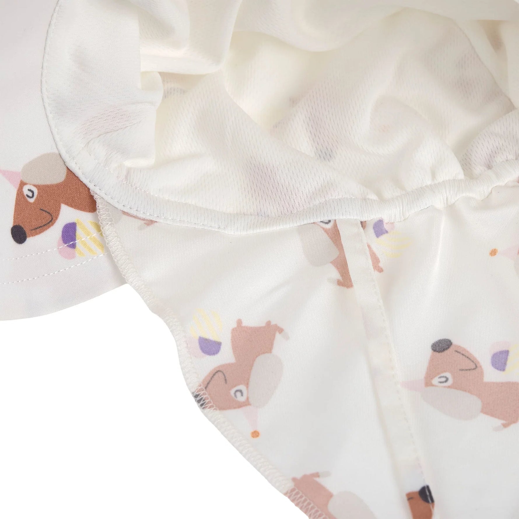 Der weiße Kinder Sonnenhut von Lässig mit extra langem Nackenschutz und UV-Schutz 80 schützt den Kopf, Nacken und die Augen von Babys und Kleinkindern. Waschbar, atmungsaktiv, schnelltrocknend.&nbsp;

