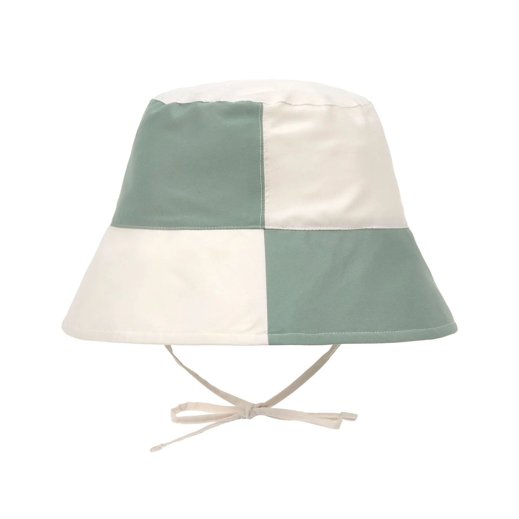 Der karierte Kinder Sonnenhut von Lässig in Grün schützt dank UV-Schutz 80 den Kopf, Nacken und die Augen von Babys und Kleinkindern. Sein schnelltrocknendes Obermaterial aus Polyester (recycelt) und das elastische Band am Hinterkopf sorgen für hohen Tragekomfort.&nbsp;