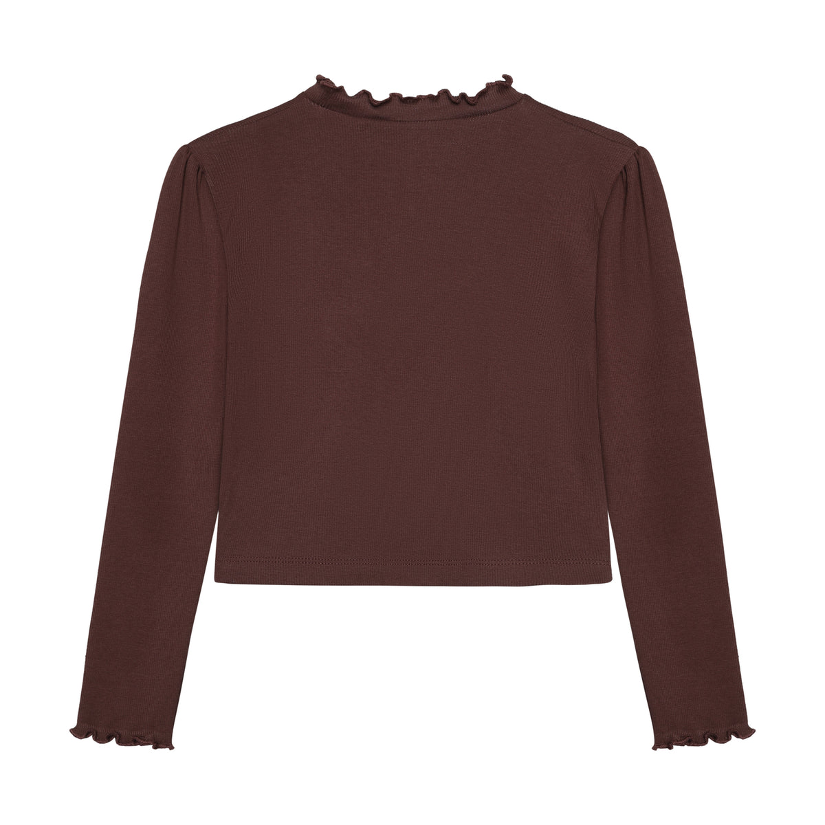 Hochwertiges Langarm-Shirt aus weichem Rippstoff mit funkelnden Glitzersteinen – ein verspieltes Highlight für jeden Tag.