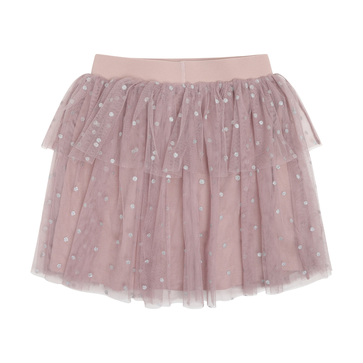 Ein wunderschöner Tüllrock in zartem Rosa mit funkelnden Glitzerpunkten von Minymo. Das leichte, luftige Design ist perfekt für festliche Anlässe und besondere Momente. Der hochwertige Polyesterstoff sorgt für Komfort und Langlebigkeit. Ein zeitloses Lieblingsstück, das jedes Outfit zum Strahlen bringt.