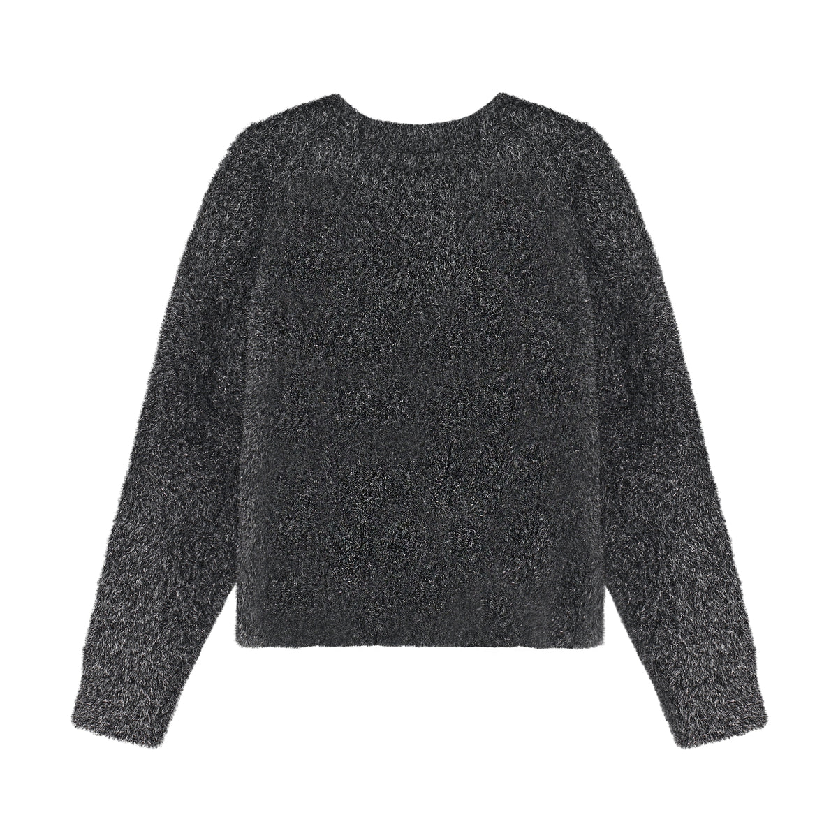 Ein weiches Knit Pullover mit funkelndem Glitzer und zierlichem Schleifenmotiv – perfekt für stilbewusste Kids. Die hochwertige Mischung aus Nylon und Metallic Fiber sorgt für Glanz und Strapazierfähigkeit. Ideal für besondere Anlässe oder als Lieblingsstück im Alltag.