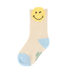 Die blauen Kindersocken aus der LÄSSIG x SmileyWorld® Kollektion machen jedes Outfit zum absoluten Hingucker. Die weichen Socken runden mit ihren fröhlich bunten Prints jeden Look ab.