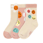 Die rosa Kindersocken aus der LÄSSIG x SmileyWorld® Kollektion machen jedes Outfit zum absoluten Hingucker. Die weichen Socken runden mit ihren fröhlich bunten Prints jeden Look ab.