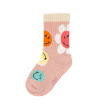 Die rosa Kindersocken aus der LÄSSIG x SmileyWorld® Kollektion machen jedes Outfit zum absoluten Hingucker. Die weichen Socken runden mit ihren fröhlich bunten Prints jeden Look ab.
