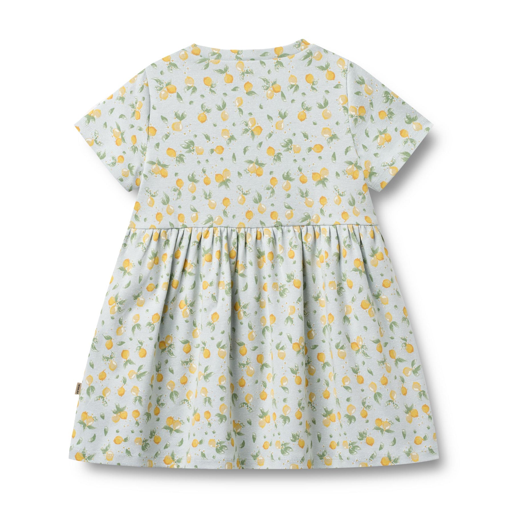 Weiches Jersey-Kleid mit frischem Zitronendruck – perfekt für warme Tage. Das Anna Kleid in Kurzarm besticht durch seinen verspielten WHEAT-Farbton und die angenehme Tragekomfort. Aus 100% Bio-Baumwolle gefertigt, bietet es Atmungsaktivität und Hautfreundlichkeit. Ein vielseitiges Lieblingsstück für Freizeit und entspannte Momente.