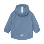 Diese blaue Regenjacke von MINYMO bietet zuverlässigen Schutz bei nassem Wetter und überzeugt durch hochwertige Verarbeitung und funktionales Design.