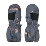 Minymo Fäustlinge halten Kinderhände warm und trocken. Sie sind atmungsaktiv, wind- und wasserdicht und schließen sicher mit Reiß- und Klettverschluss.