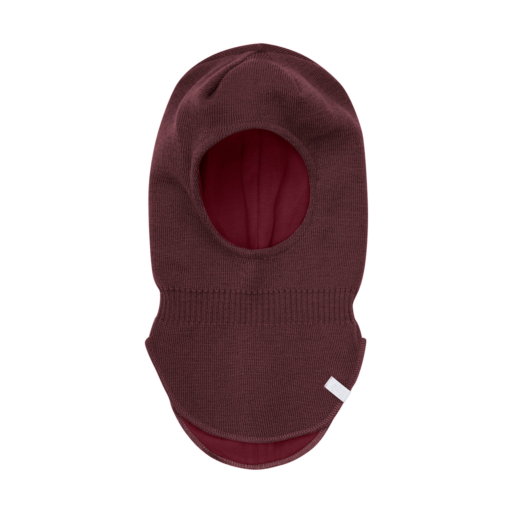 Diese dunkelrote Strickhaube von MINYMO bietet angenehmen Schutz und Wärme an kalten Tagen.