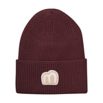 Diese dunkelrote Mütze von MINYMO bietet stilvollen Schutz und Komfort für kühle Tage.