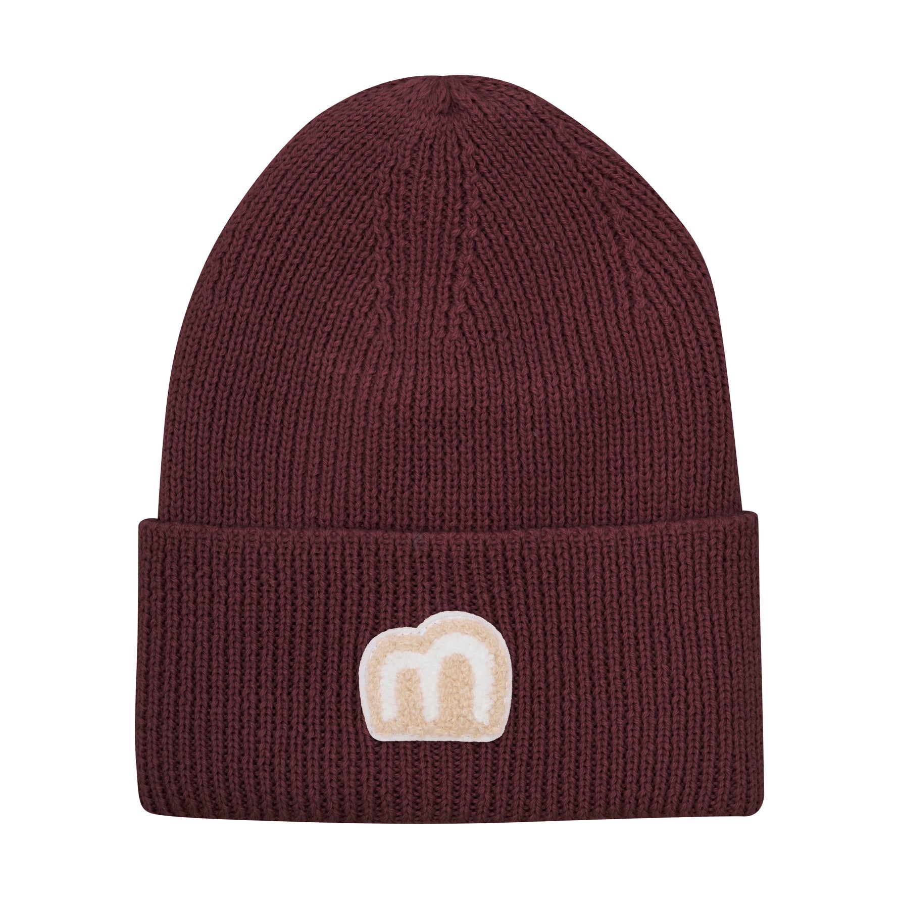 Diese dunkelrote Mütze von MINYMO bietet stilvollen Schutz und Komfort für kühle Tage.
