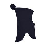 Diese dunkelblaue Haube von MINYMO ist mit einem kleinen Pompom verziert und bietet angenehmen Schutz bei kühlem Wetter.