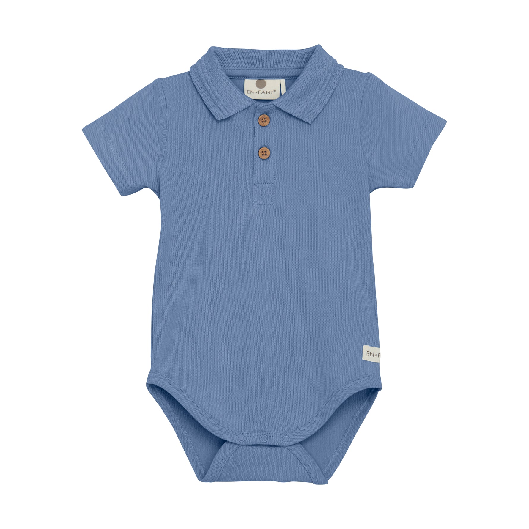 Der kurzärmelige Polo-Body von Enfant verbindet stilvolles Design mit angenehmem Tragekomfort – perfekt für kleine Entdecker.