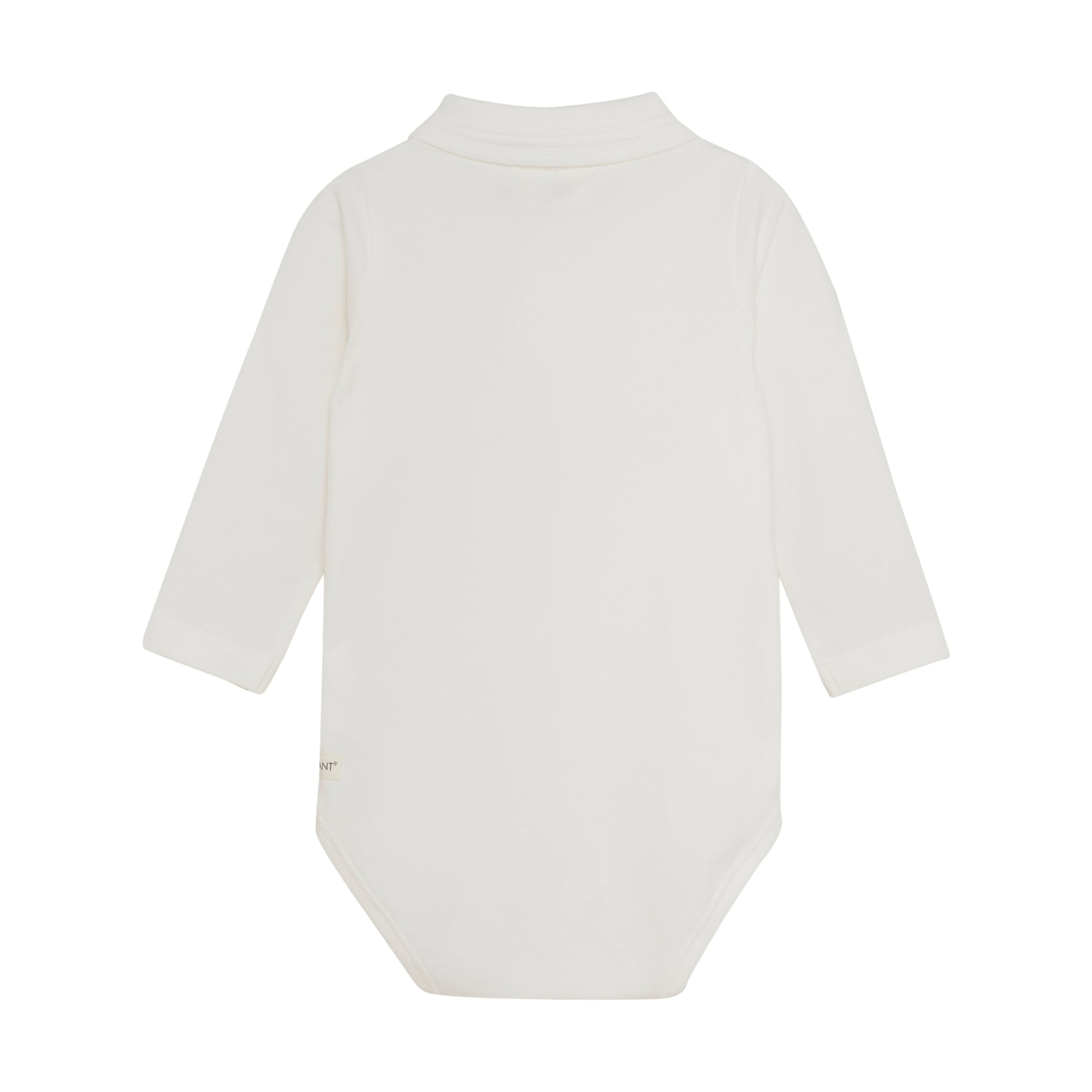 Dieser weiße Langarm-Body im Polo-Stil von Enfant vereint Komfort und Stil perfekt für Ihr Baby.