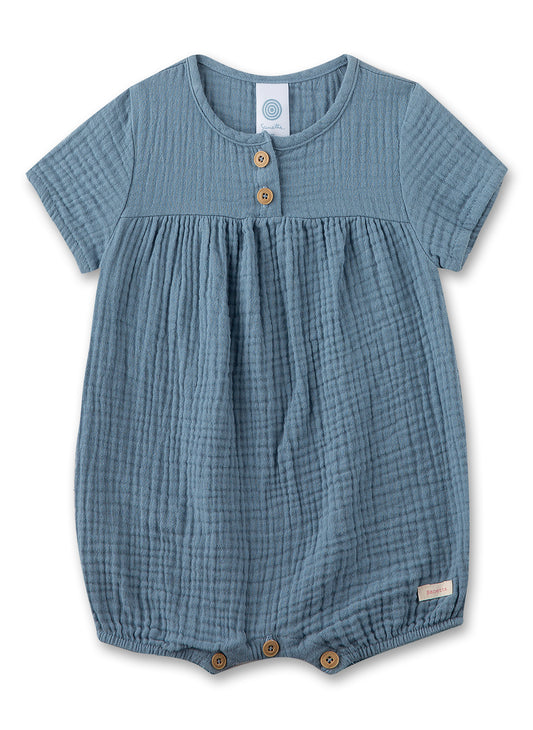 Musselin-Overall für Babys in Blau von Sanetta Pure
