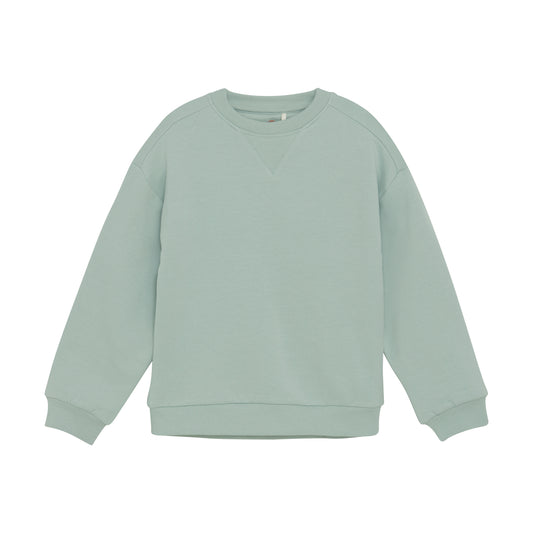 Dieser einfarbige Pullover in Mint von Enfant besticht durch seine angenehm weiche Qualität und sorgt für ein komfortables Tragegefühl.