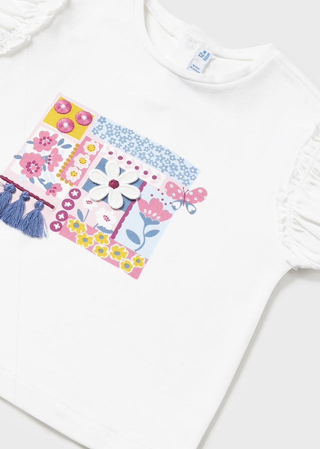 Kurzarm Shirt mit Aufdruck von Mayoral