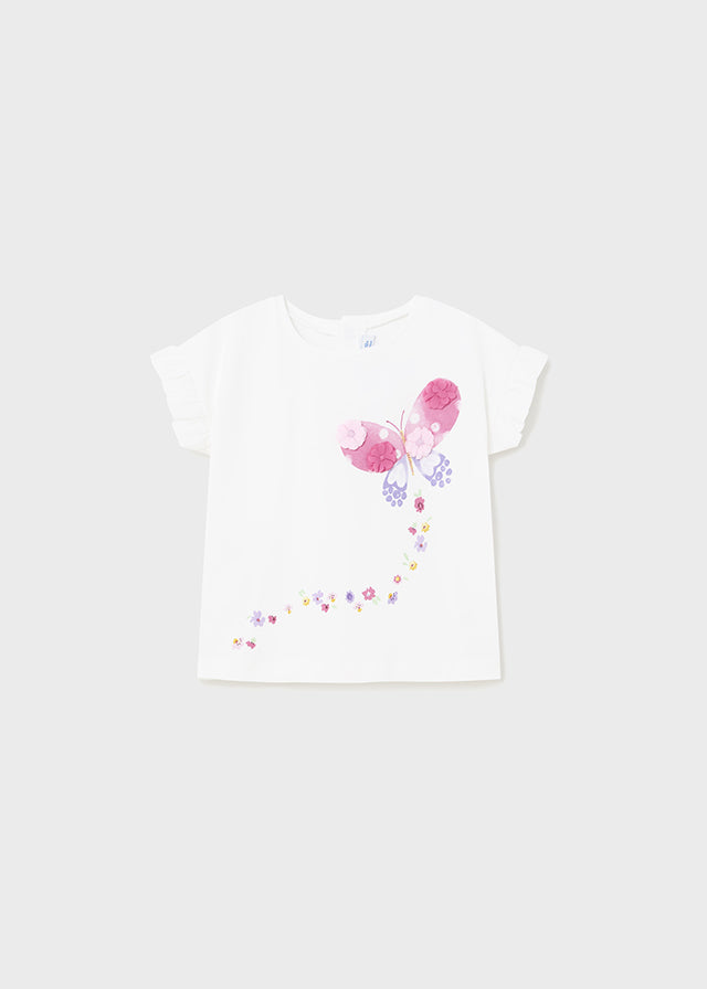 Kurzarm Shirt mit Schmetterling von Mayoral
