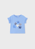 Kurzarm Shirt mit Aufdruck von Mayoral