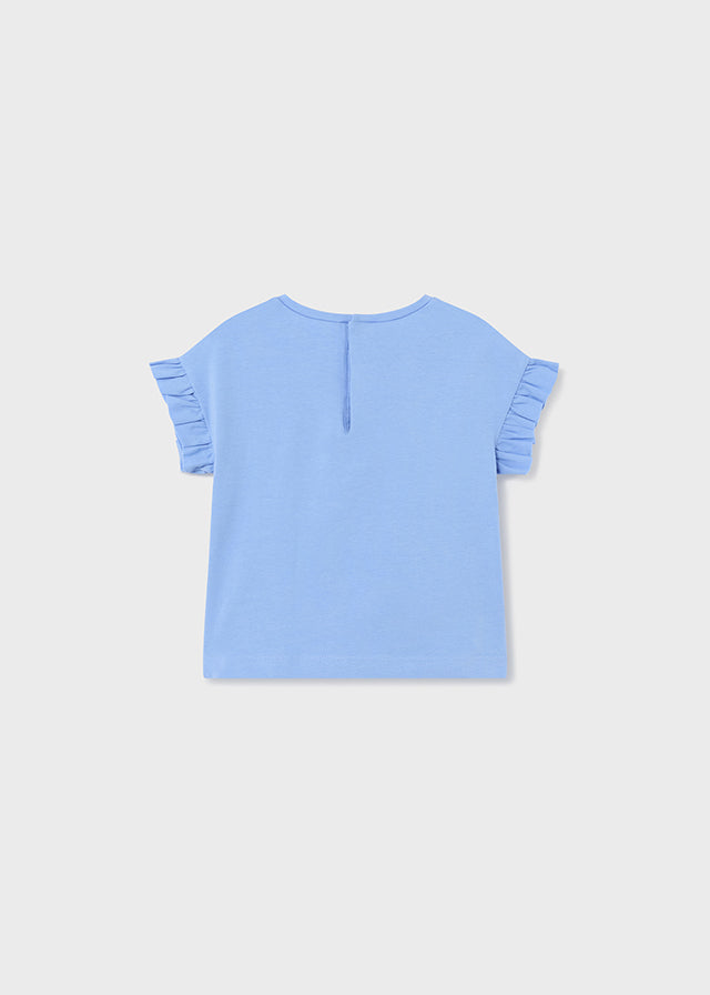 Kurzarm Shirt mit Aufdruck von Mayoral