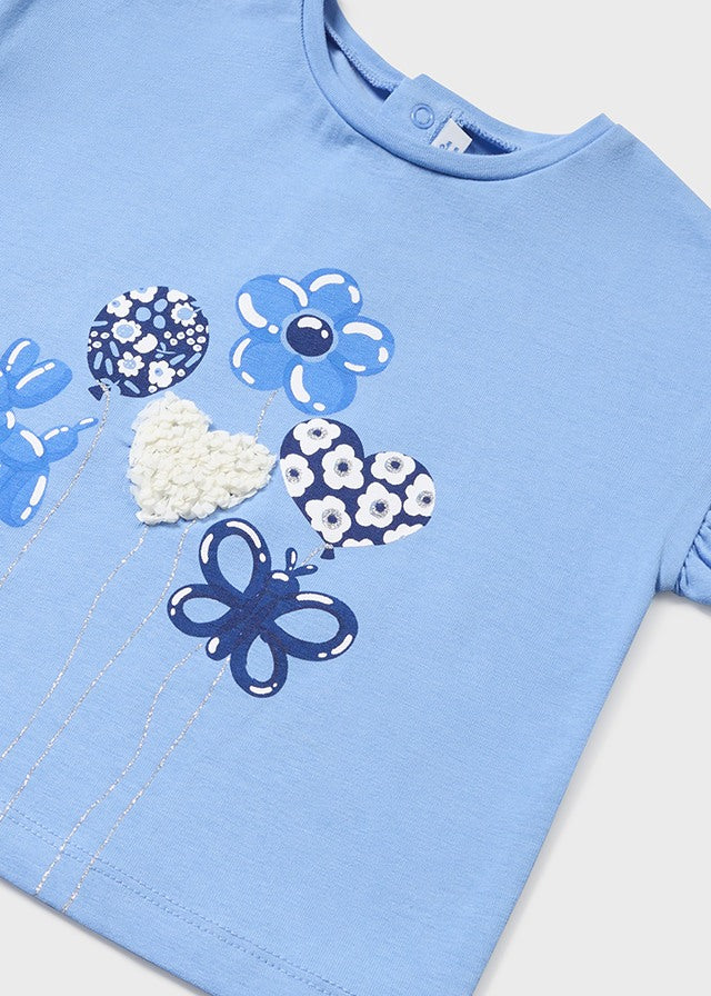 Kurzarm Shirt mit Aufdruck von Mayoral