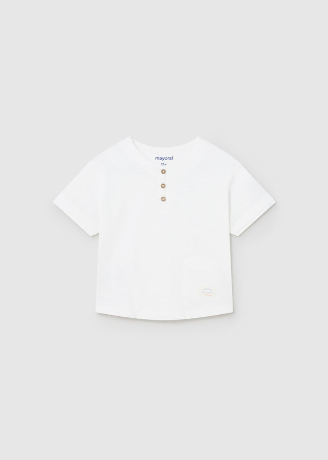 Kurzarm Shirt mit Knopfleiste von Mayoral