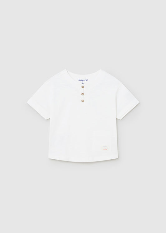 Kurzarm Shirt mit Knopfleiste von Mayoral