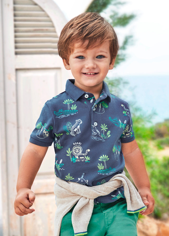 Kurzarm Polo-Shirt aus der Kollektion Croco von Mayoral