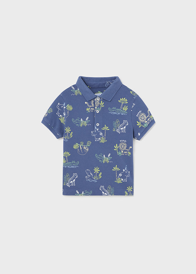 Kurzarm Polo-Shirt aus der Kollektion Croco von Mayoral