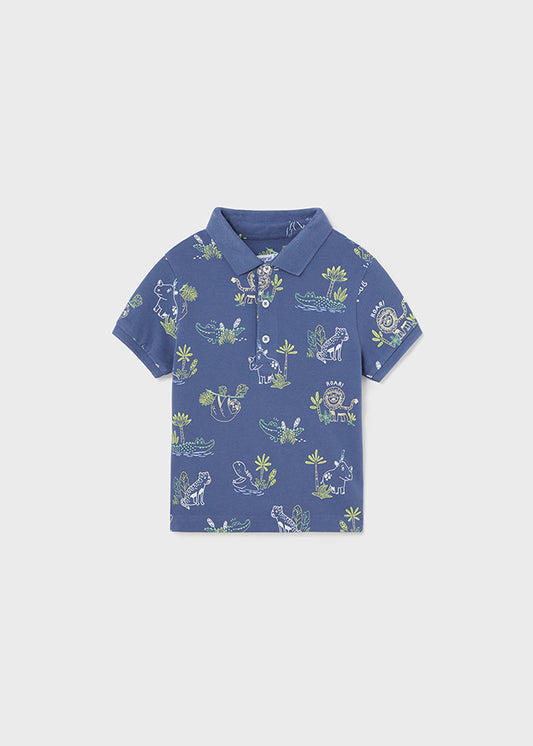 Kurzarm Polo-Shirt aus der Kollektion Croco von Mayoral