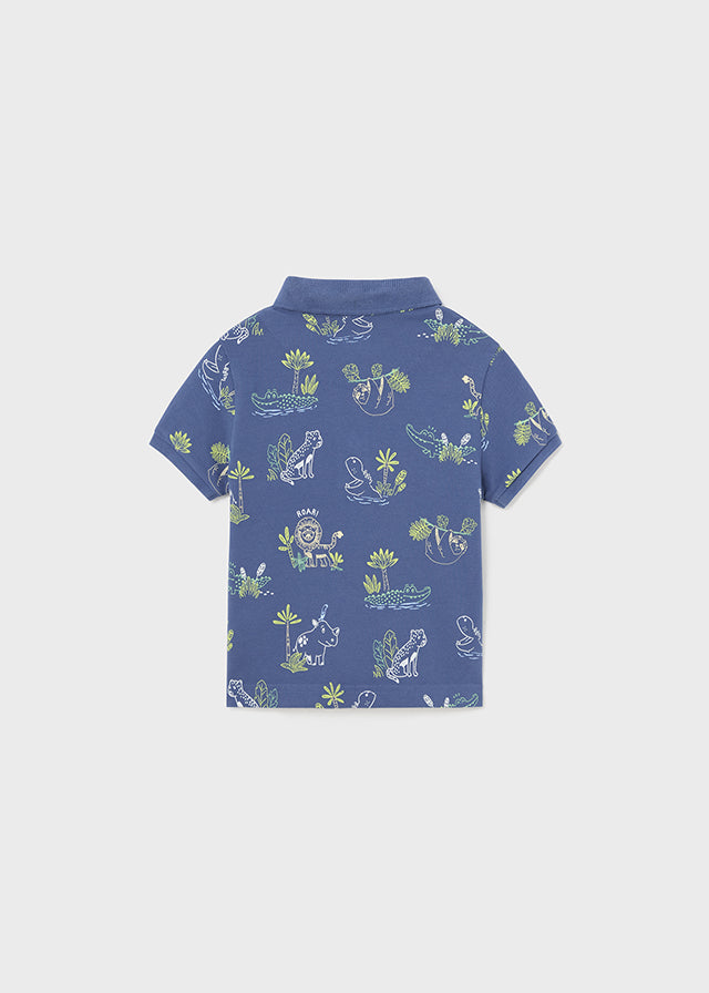 Kurzarm Polo-Shirt aus der Kollektion Croco von Mayoral
