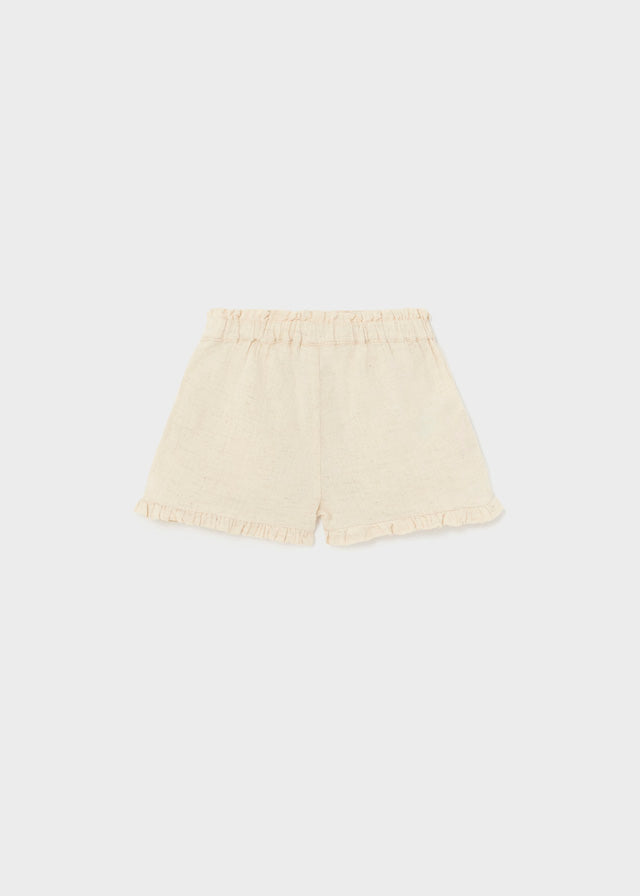 Kurze Leinenhose mit Taschen und Schleife zum binden von Mayoral